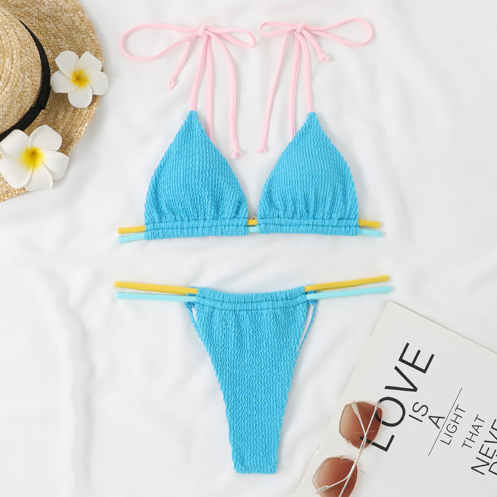 Damen Bikini-Set mit verstellbaren Trägern und kombiniertem Gummibund Echo Archiv