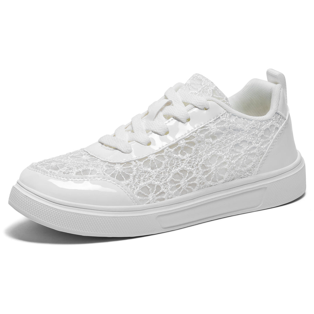 Damen nan eleganter Plateausneaker mit feinem Spitzenbesatz, gepolstertem Fersenkragen und stoßdämpfender EVA-Sohle Echo Archiv