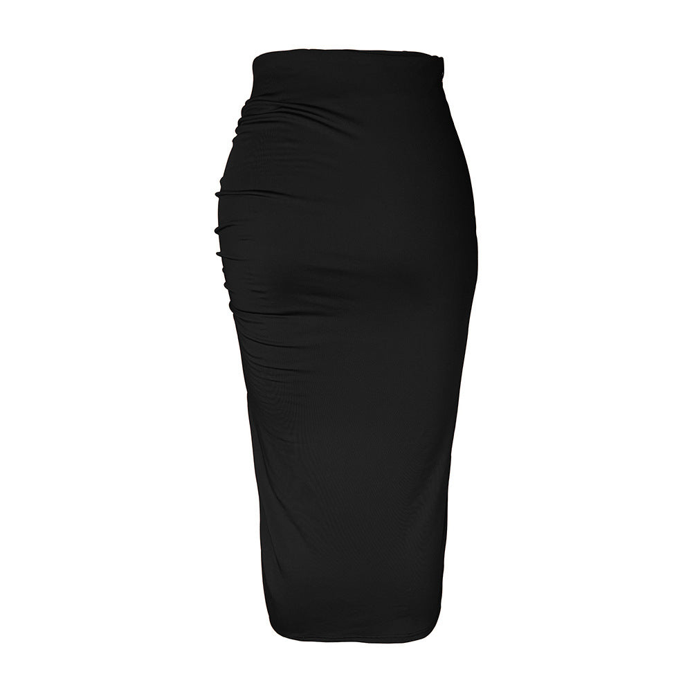 Damen Maxi-Rock mit hohem Schlitz und raffiniertem Rüschendesign Echo Archiv