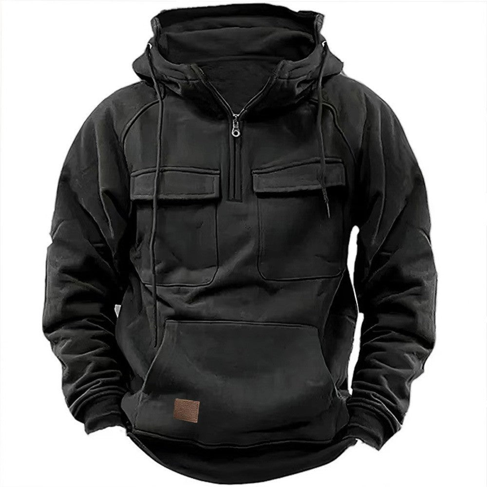 Herren funktionale Kapuzenpullover mit praktischen Taschen Echoarchiv