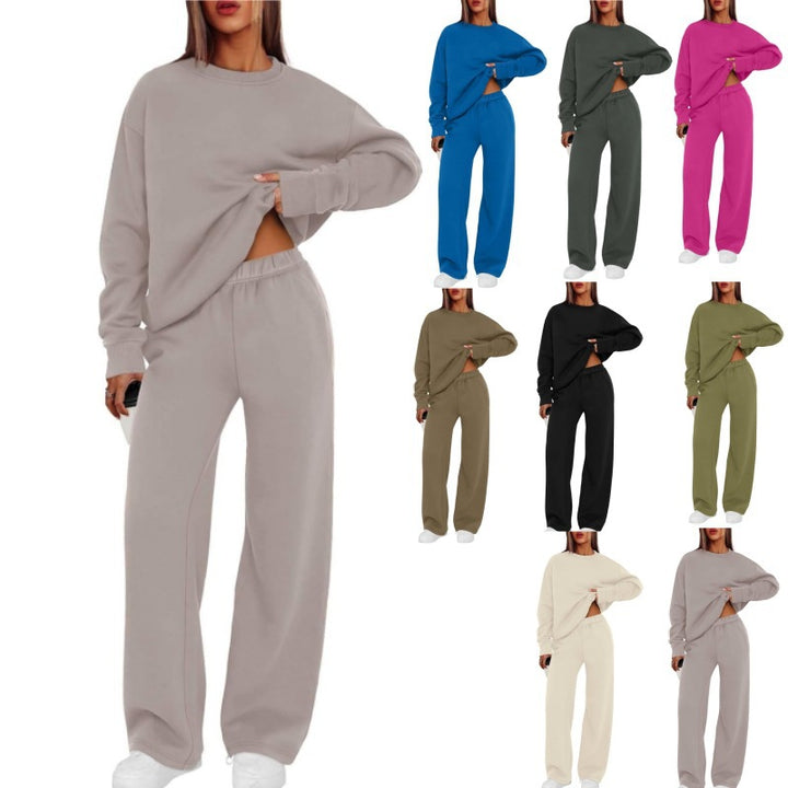 Damen nan lässiges Sweatshirt und weite Jogginghose Set Echo Archiv