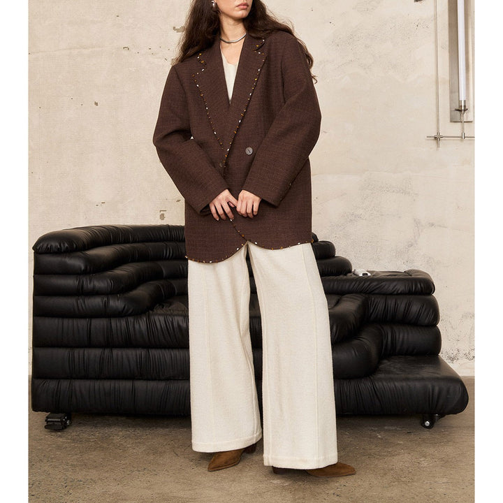 Damen Oversized Blazer mit Dekorstich Echoarchiv
