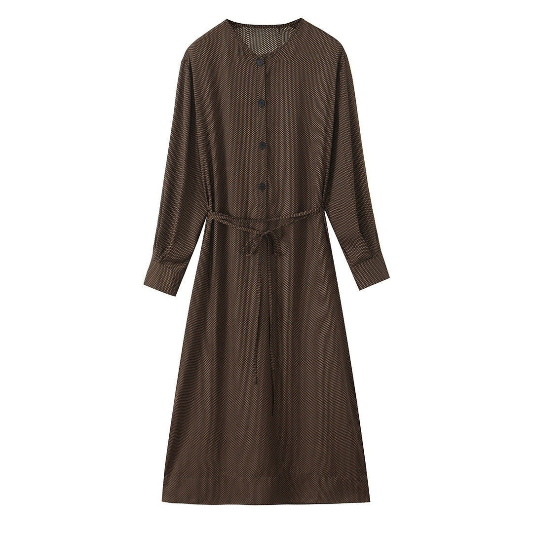 Damen Midikleid mit Knopfleiste und taillierbarem Gürtel Echo Archiv