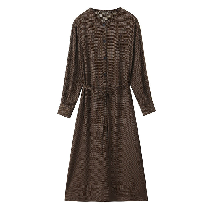Damen Midikleid mit Knopfleiste und taillierbarem Gürtel Echo Archiv