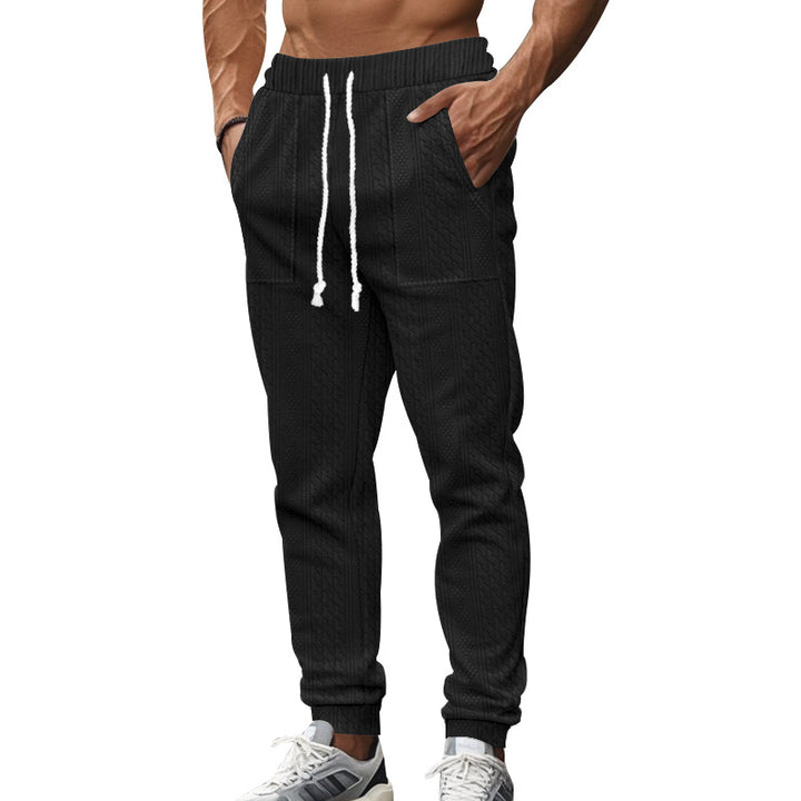 Herren trendy Freizeit-Jogginghose mit Kordelzug und praktischen Taschen Echoarchiv