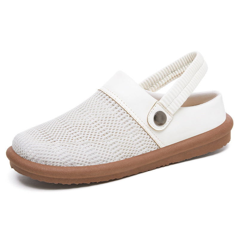 Damen nan atmungsaktive Netzgewebe Clog-Slipper mit elastischem Fersenriemen und dämpfender EVA-Sohle Echo Archiv