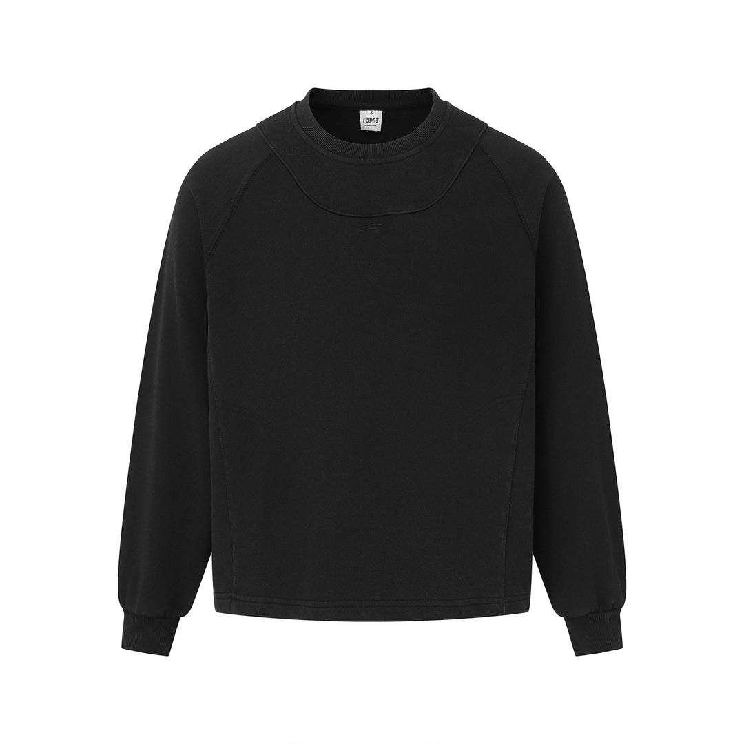 Unisex Oversize Sweatshirt mit abgesetztem Brustpanel und Kängurutasche Echoarchiv