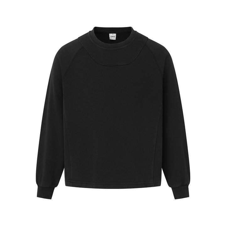Unisex Oversize Sweatshirt mit abgesetztem Brustpanel und Kängurutasche Echoarchiv