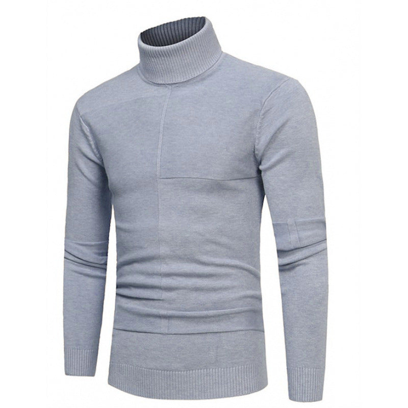 Herren Rollkragenpullover mit strukturierten Akzenten Echoarchiv