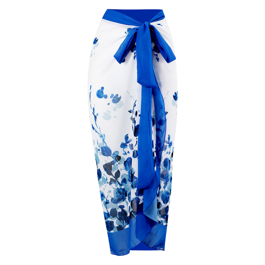 Damen Wickelrock mit künstlerischem Design und elastischem Bund – Rosévia