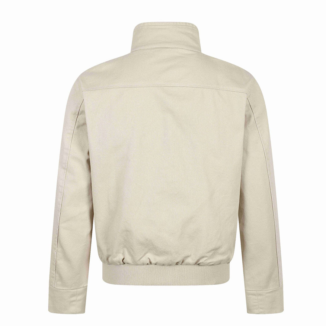 Unisex Kurz geschnittener Canvas-Fieldblouson mit Schnallenblende, Utility‑Taschen und hohem Stehkragen Echoarchiv