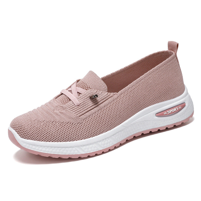 Damen nan leichter Strick-Slipper-Sneaker mit Memory-Schaum-Fußbett und rutschfester Gummilaufsohle Echo Archiv