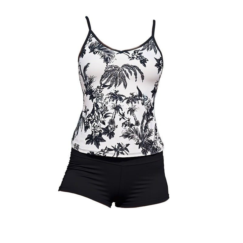 Damen Tankini mit floralem Muster und kurzen Hosen Echo Archiv