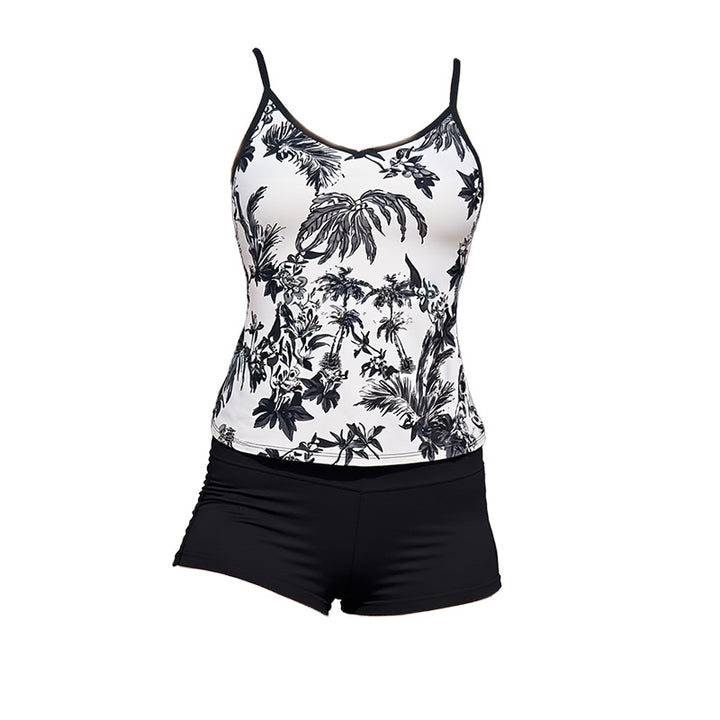 Damen Tankini mit floralem Muster und kurzen Hosen Echo Archiv