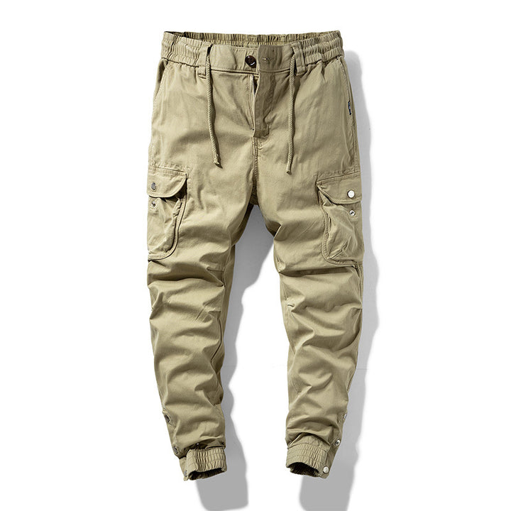 Herren Cargo-Joggerhose im Utility-Look mit elastischem Bund, Mehrfach-Taschen und gerippten Beinabschlüssen Echo Archiv