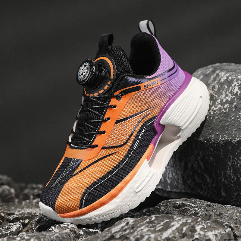 Damen Sportliche Mesh-Laufsneaker mit Drehverschluss und gedämpfter Plateausohle – Lioré