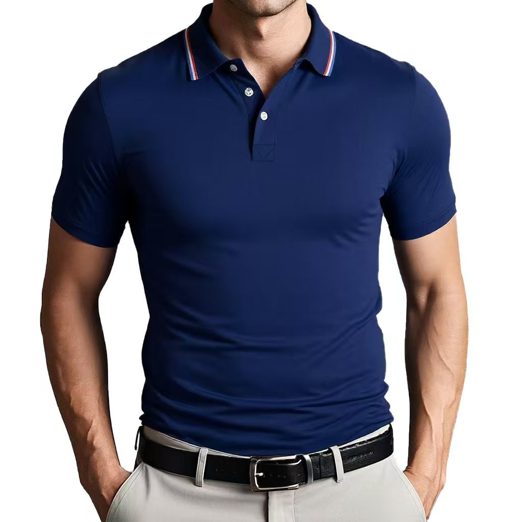 Herren Poloshirt mit farblich abgesetztem Kragen Echoarchiv