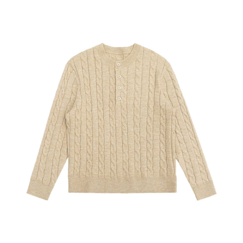Damen Strick-Cardigan mit Zopfmuster und Rundhalsausschnitt Echoarchiv