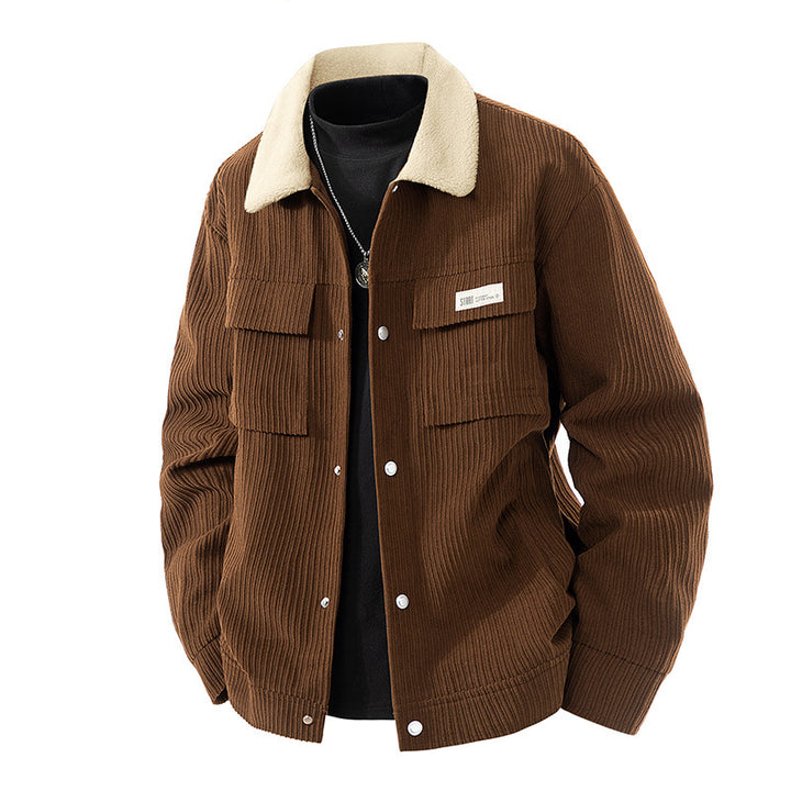 Männer Cordjacke mit Teddy-Futter Echo Archive