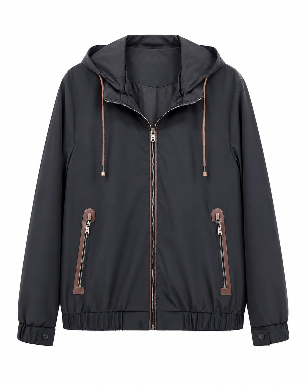 Herren Leichte Softshell‑Hoodiejacke mit wasserabweisender Außenlage, Lederapplikationen und Reißverschlusstaschen Echo Archiv