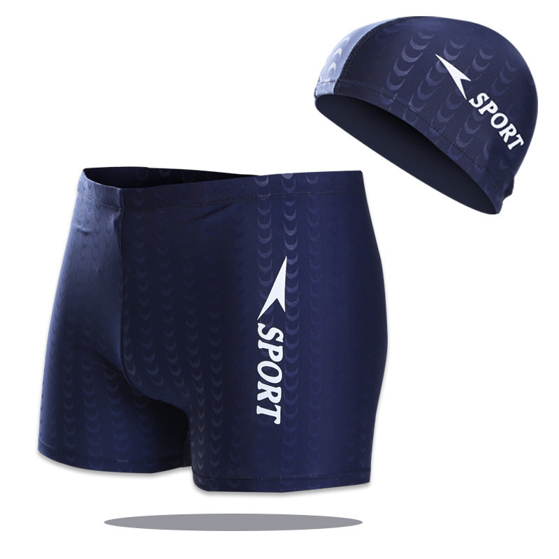 Herren Sportliche Schwimmshorts mit passender Badekappe Echo Archiv