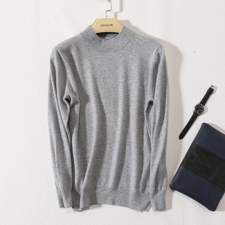 Herren Feiner Rollkragenpullover in schlanker Minimal‑Silhouette aus Woll‑Kaschmir‑Mix Echoarchiv