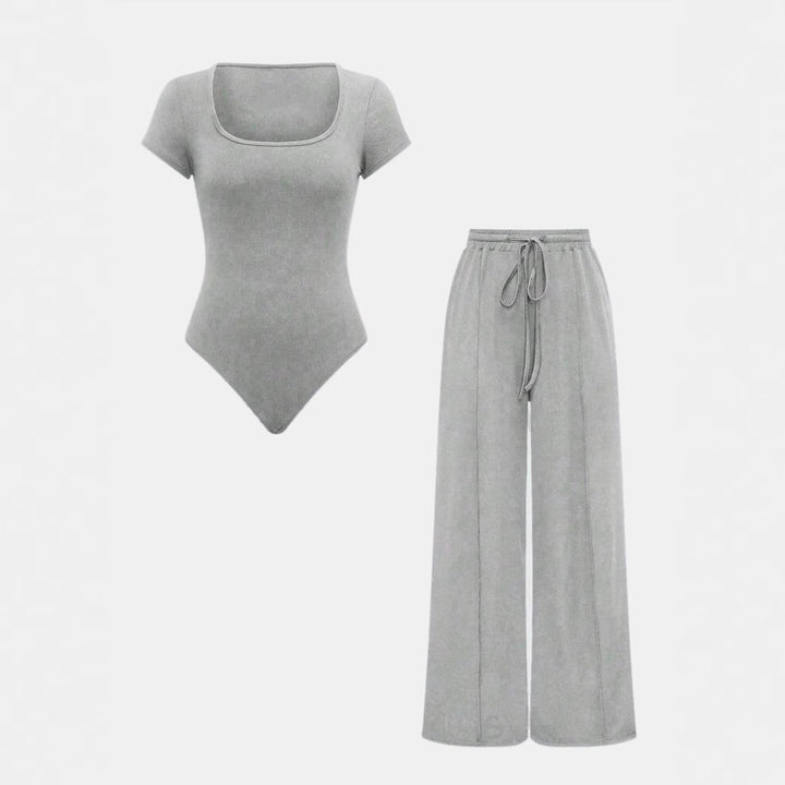 Damen Lässiges Strick-Zweiteiler-Set mit weitem Schnitt und hochwertigem Material Echo Archiv