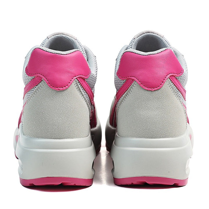 Damen Modische Plateau-Sneaker mit sichtbarer Luftkammer und atmungsaktivem Mesh-Obermaterial Echoarchiv