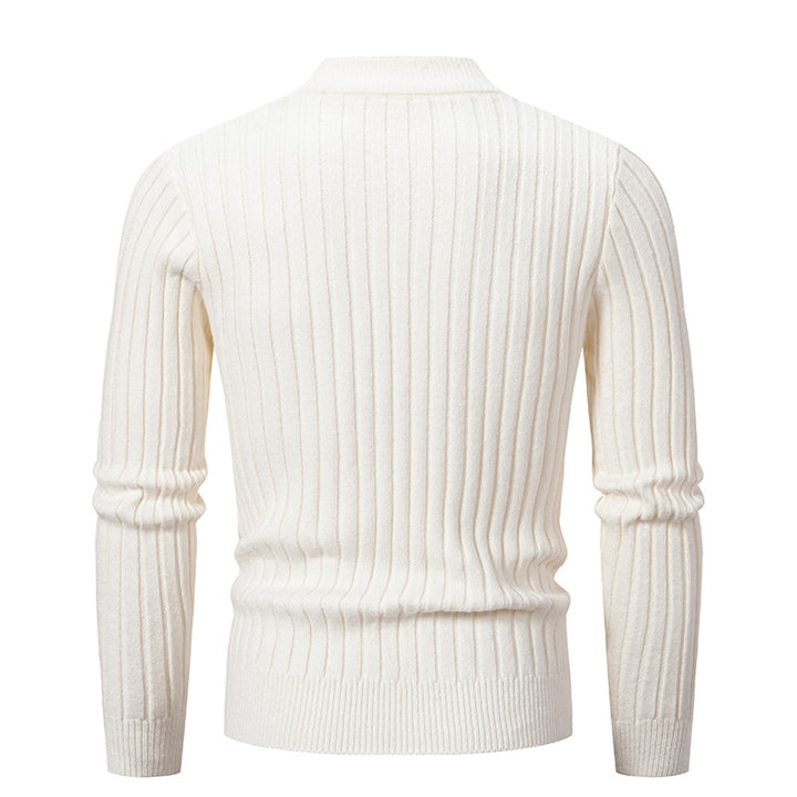 Herren Rollkragenpullover aus hochwertiger Baumwolle mit Zopfmuster Echoarchiv