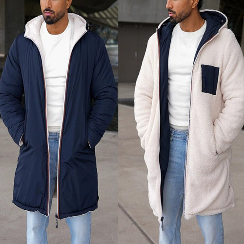 Herren sportliche Winterjacke mit weichem Innenfutter und hohem Kragen Echoarchiv