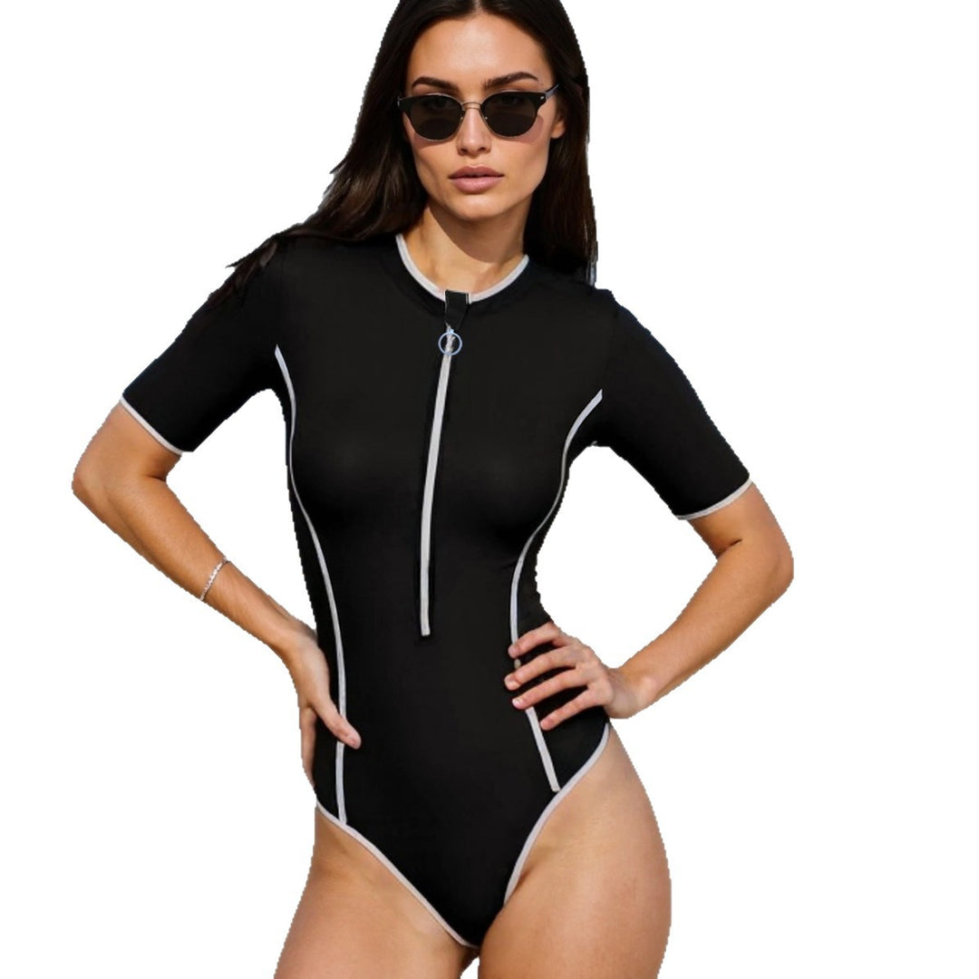 Damen Funktioneller Langarm-Surfsuit mit hohem Beinanschnitt Echo Archiv