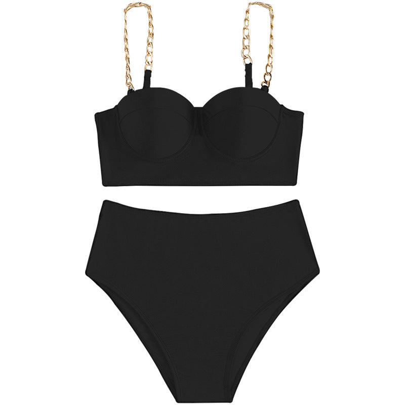Damen Bustier-Bikini mit modischen Kettenträgern Echo Archiv