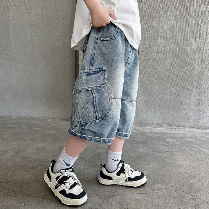 Unisex modische Cargo-Shorts mit Taschen Echo Archiv
