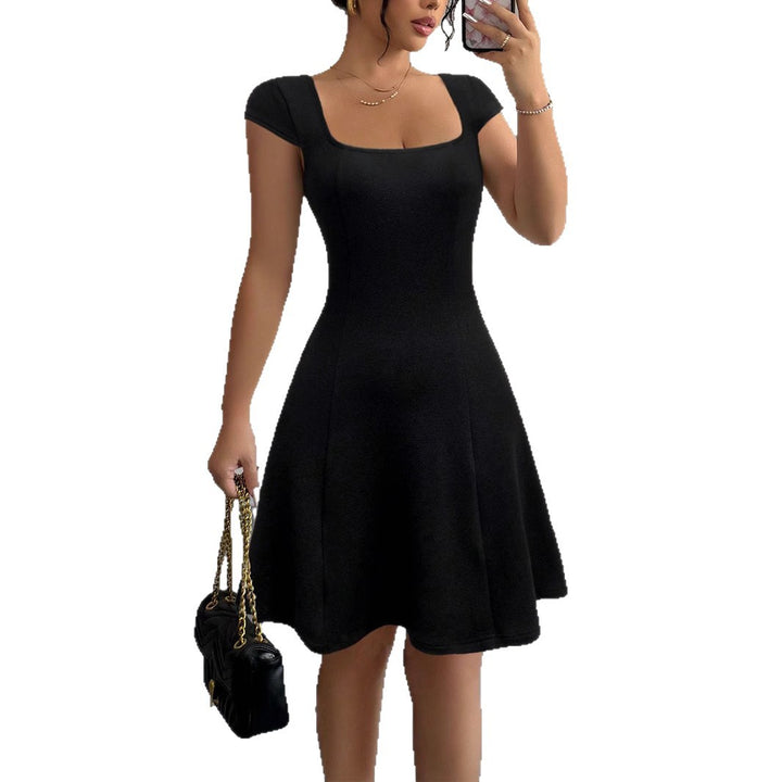 Damen Ärmelloses A-Linien Kleid mit quadratischem Ausschnitt Echo Archiv