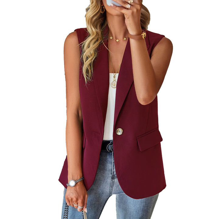 Damen ärmelloses Blazer-Oberteil mit taillierter Silhouette Echo Archiv