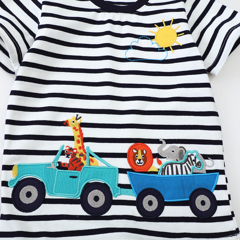Jungen T-Shirt mit kreativem Safari-Motiv Echo Archiv