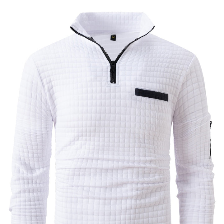 Herren Sportliches Sweatshirt mit modernem Reißverschluss und praktischen Taschen Echoarchiv