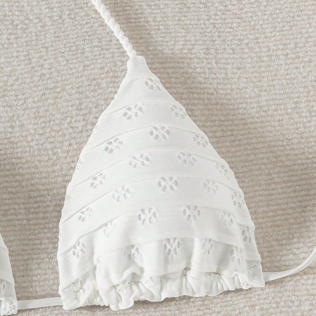 Damen Triangel-Bikini mit verspielten Rüschendetails Echo Archiv