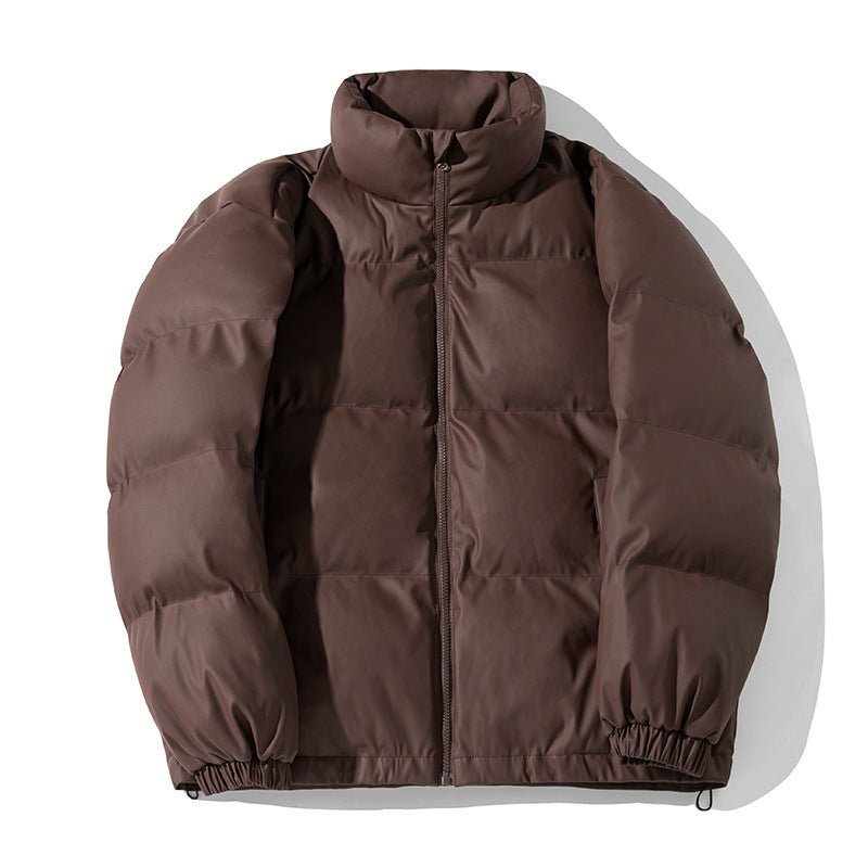 Unisex Kurz geschnittene wattierte Jacke mit Kastensteppung, Stehkragen und Tunnelzugsaum Echo Archiv