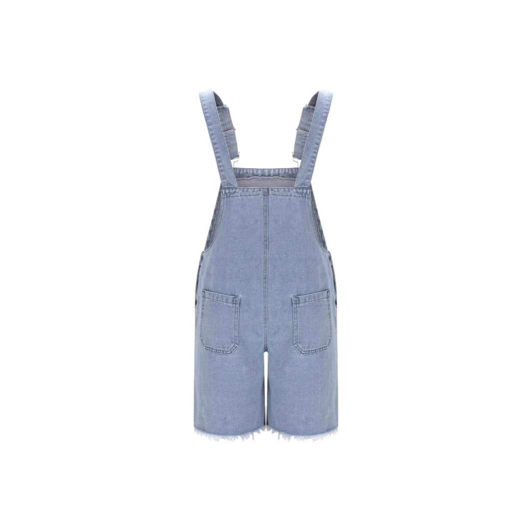 Herren Lässige Jeans-Latzhose Echo Archiv