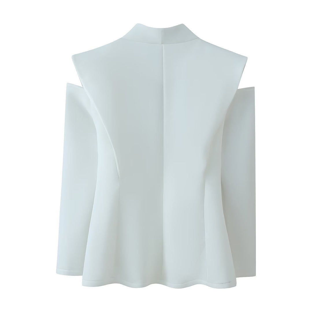 Damen elegante Blazerjacke mit modernem Schnitt und außergewöhnlichem Kragen Echo Archiv