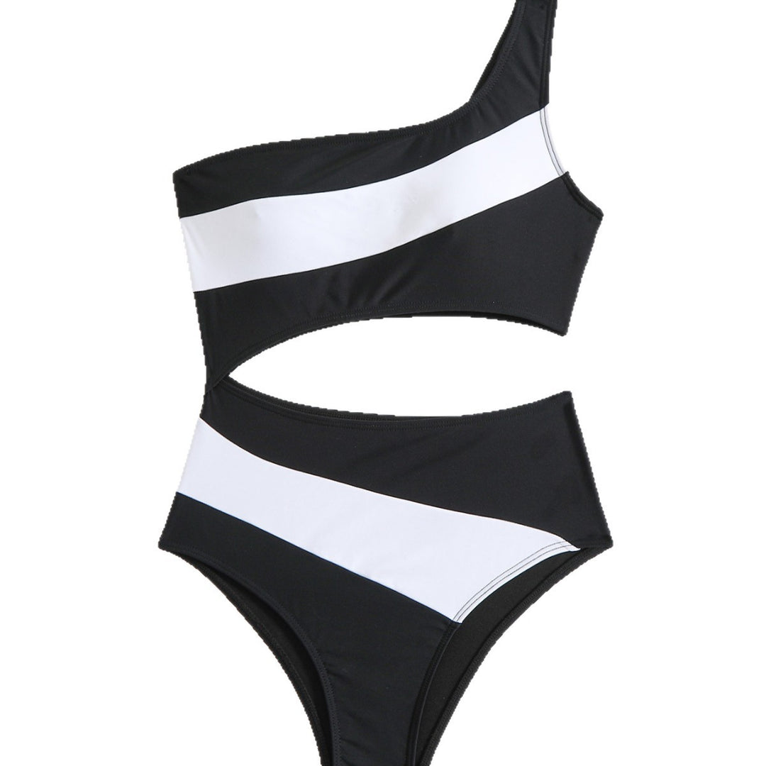 Damen Einseitiger Badeanzug mit modischem Cut-Out Design Echo Archiv