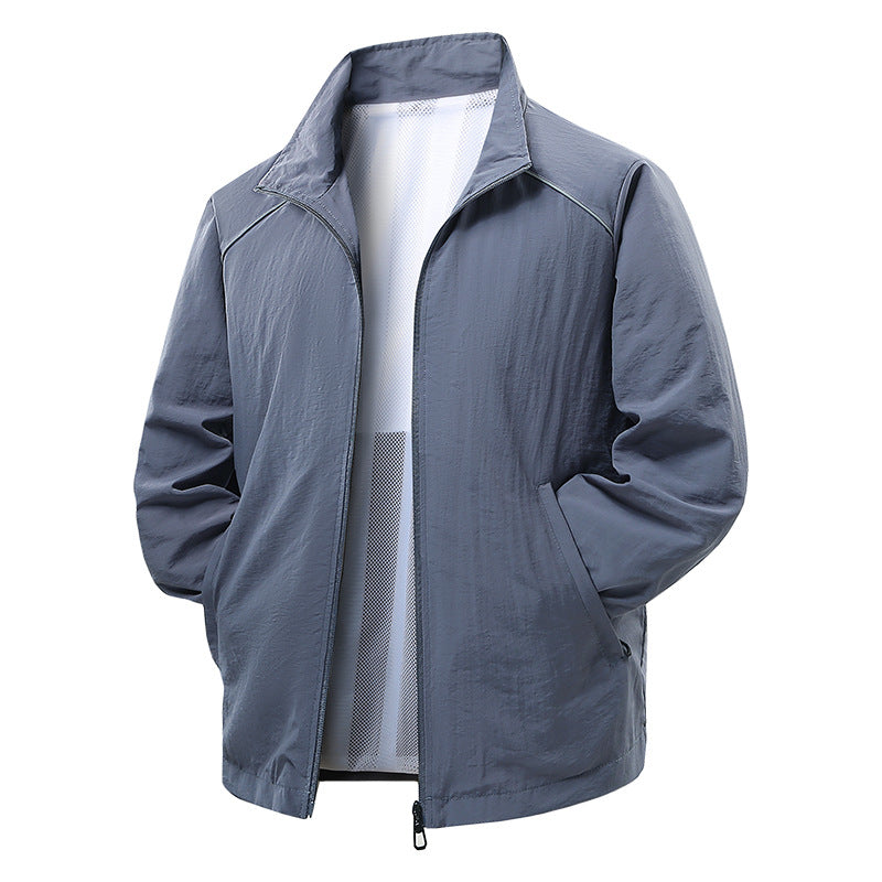Herren Leichte Wind- und Regenjacke mit Mesh-Innenfutter und reflektierenden Schulterpaspeln Echo Archiv