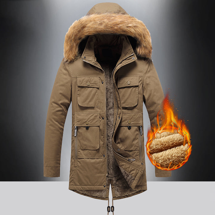 Herren isolierte Parkajacke Echoarchiv