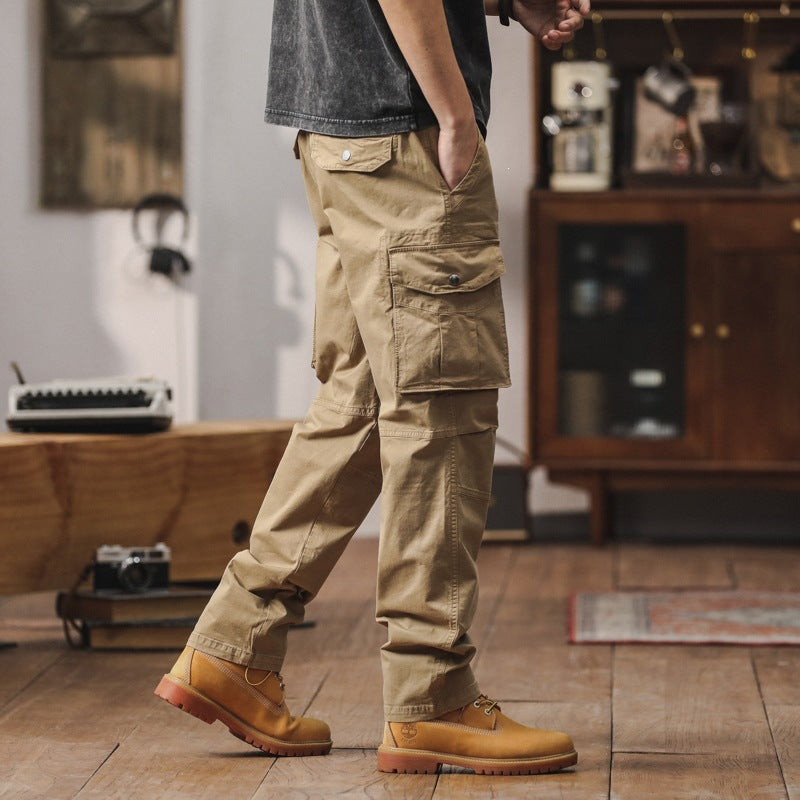 Herren Robuste Relaxed-Fit Cargohose mit verstärkten Knien und Mehrfach-Taschen Echo Archiv
