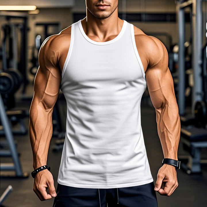 Herren atmungsaktives Fitness Tanktop mit Racerback-Schnitt Echoarchiv