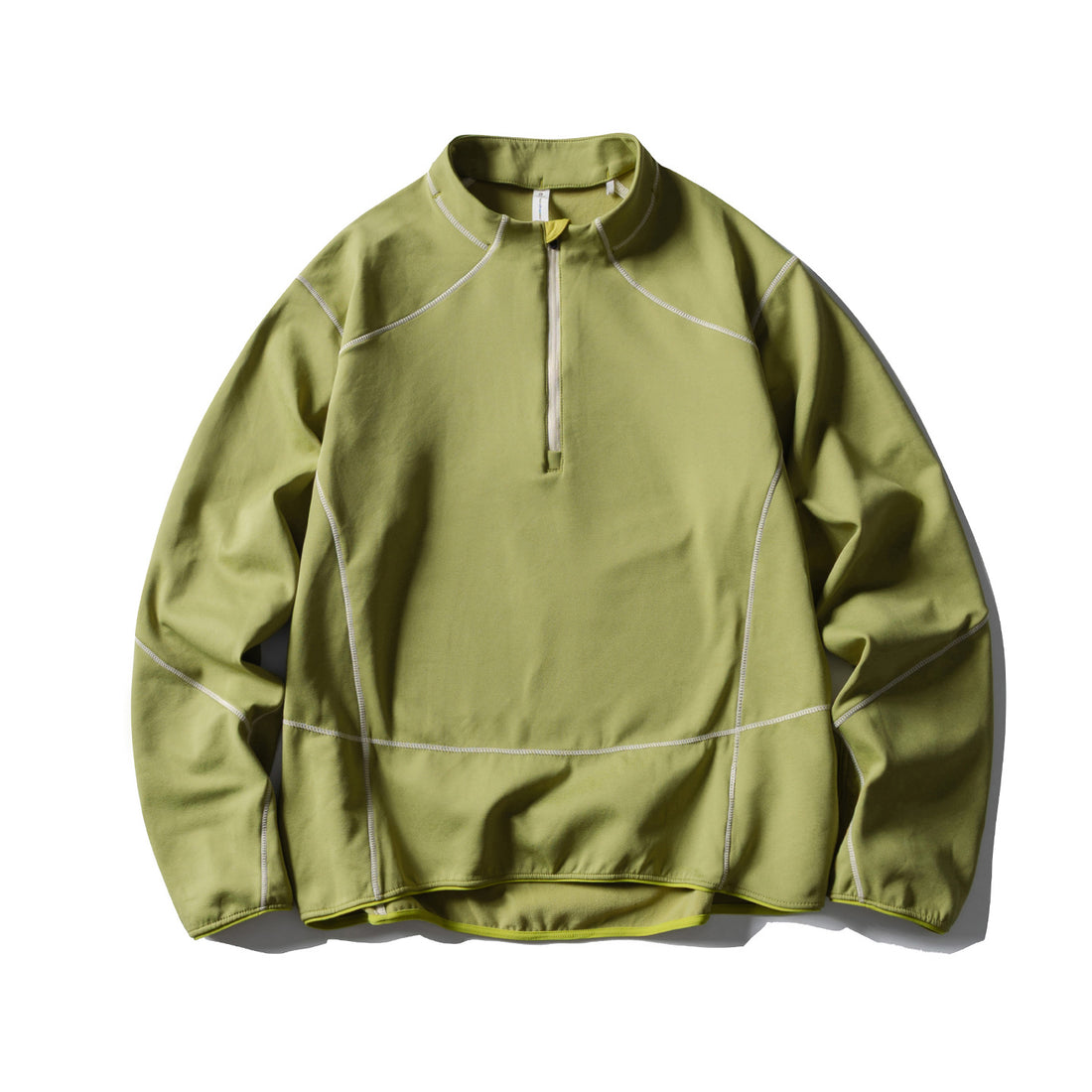 Unisex Halbzip-Fleecepullover mit Stehkragen, Flachnähten und verstellbarem Saum Echoarchiv