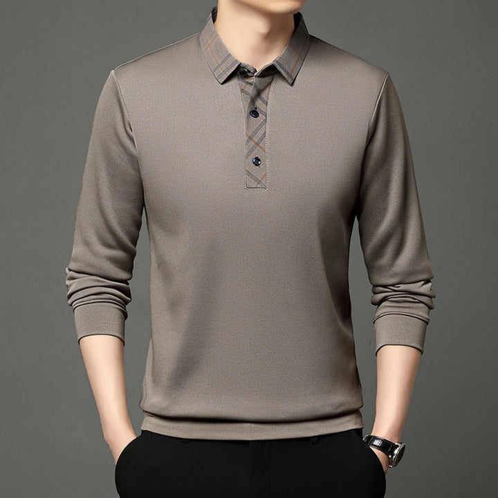 Herren funktionales Poloshirt mit strukturiertem Kragen Echoarchiv
