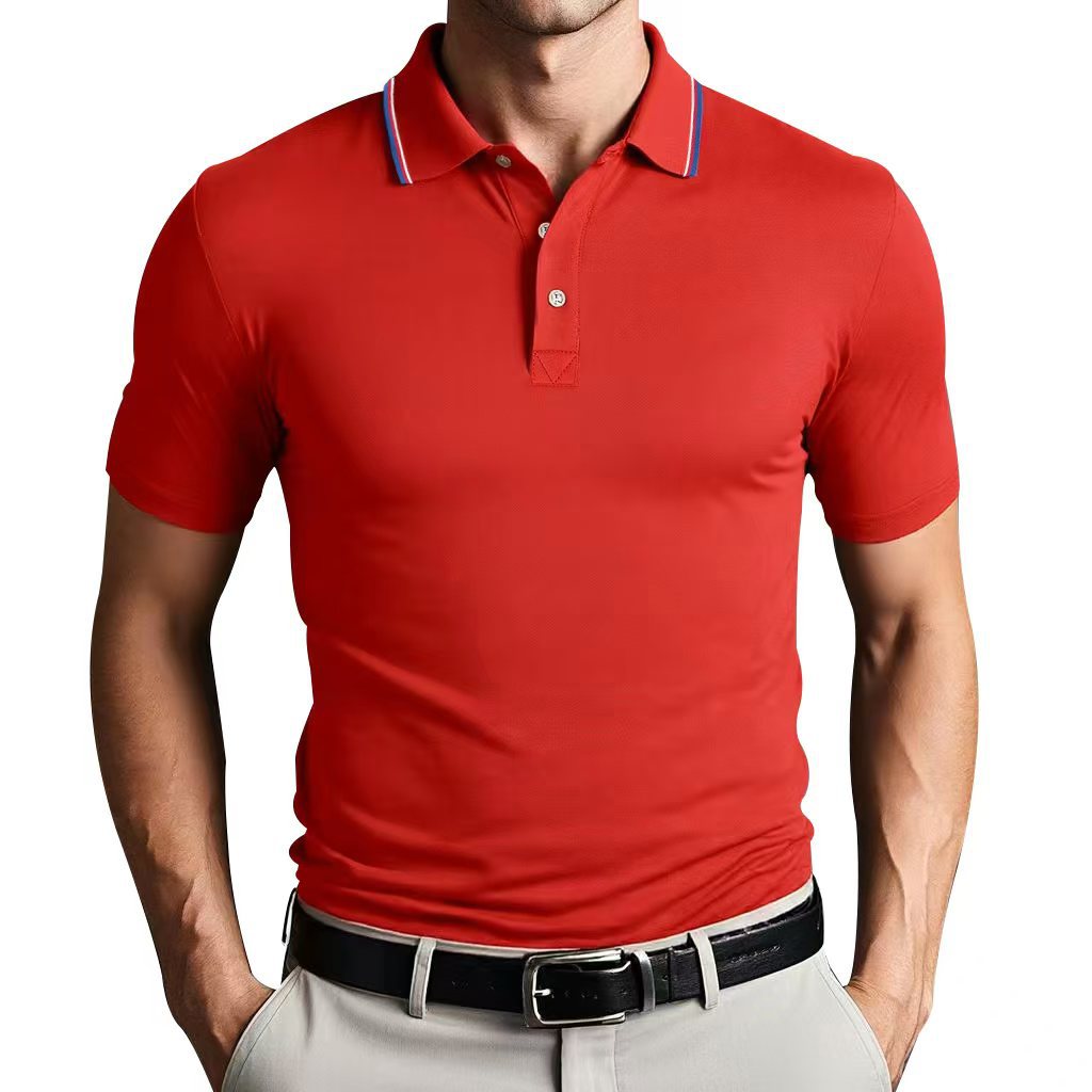 Herren Poloshirt mit farblich abgesetztem Kragen Echoarchiv