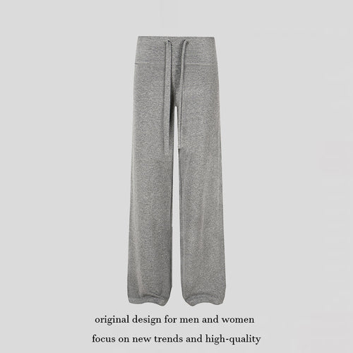 Damen Palazzo-Fleece-Hose mit hohem Komfortbund und fließendem Wide‑Leg-Schnitt Echoarchiv